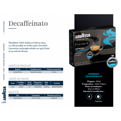 espresso decaffeinato fiche