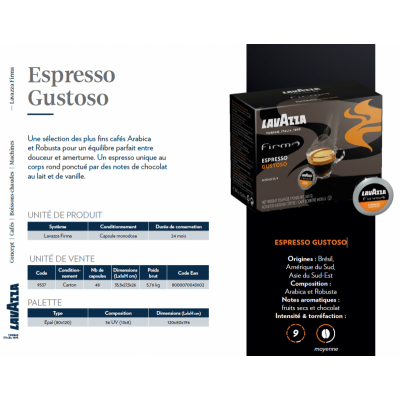 espresso gustoso fiche